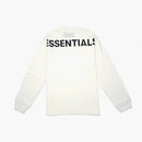 Fear of God Essentials 3m Logo Long Sleeve Boxy T-Shirt White