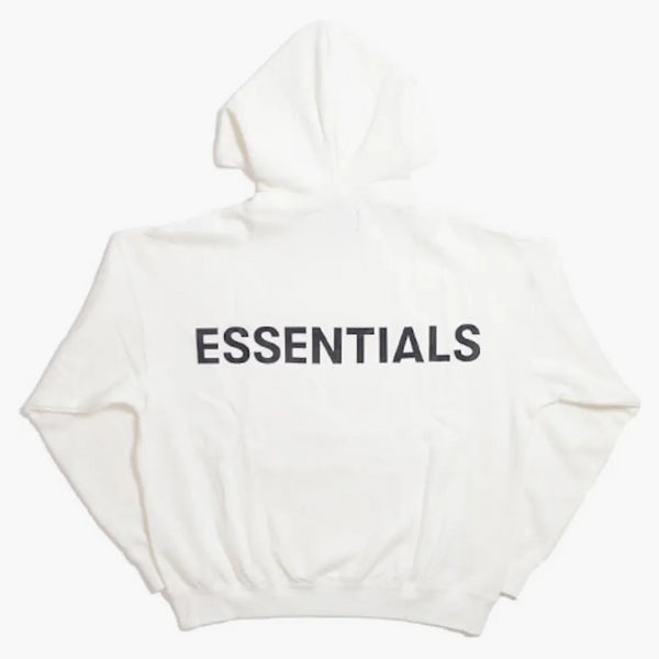 Fear Of God Essentials 3m Logo Pullover Hoodie White