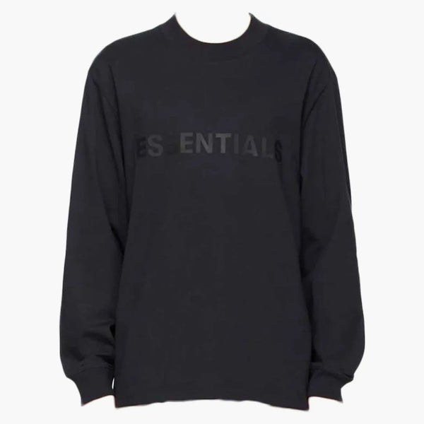 Paura di God Essentials x Sense Boxy Boxy Long Maniche T-shirt Applique Dark Navy