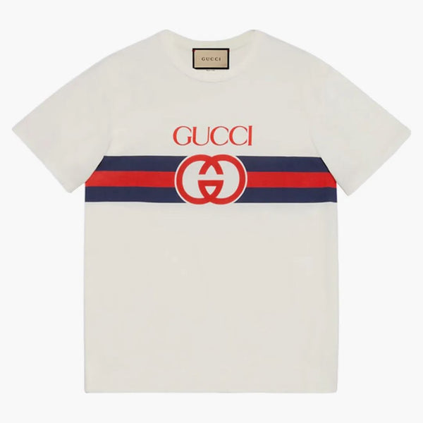 Gucci blokujące gawienne t-shirt białe/multi