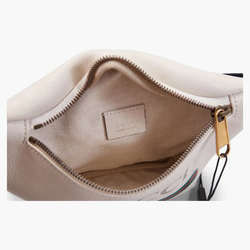 Gucci Print Belt Bag Vintage Logo Small White