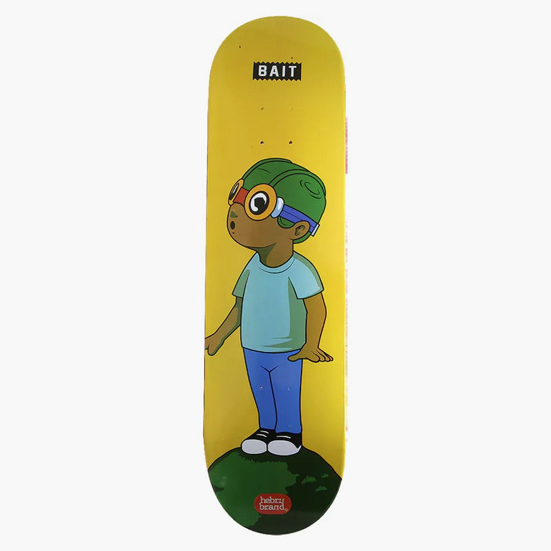 Hebru Brantley X Bait Fly Boy Skateboard Deck Yellow