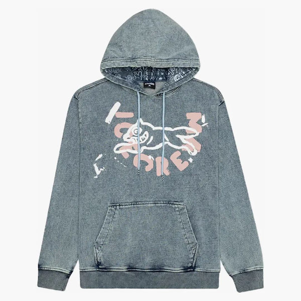 Glass sten hoodie blå
