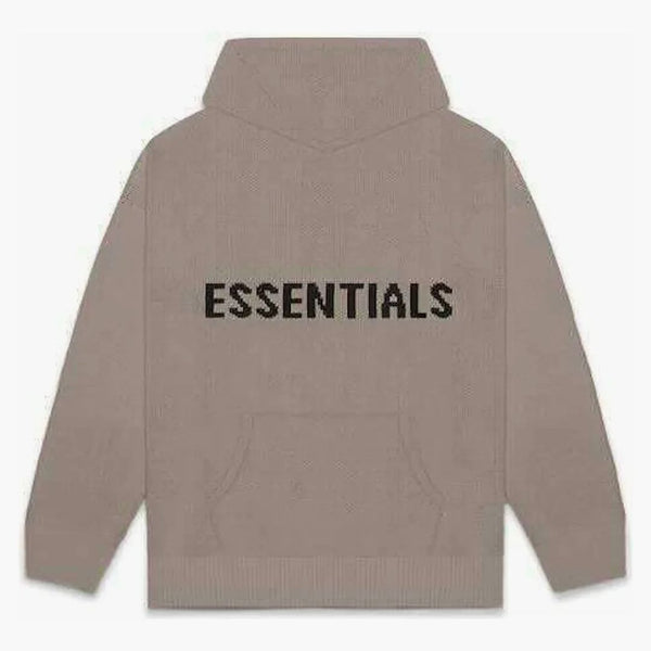 Paura di God Essentials Knit Hoodie (FW20) Taupe