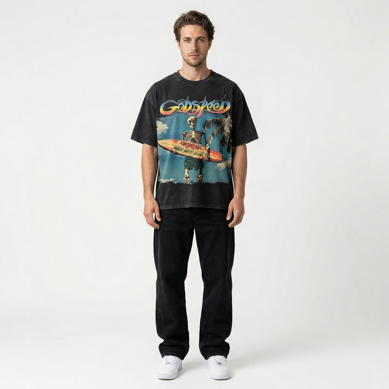 Godspeed Miami Surf Club T-Shirt Black