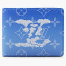Louis Vuitton Slender Wallet Clouds Monogram Blue
