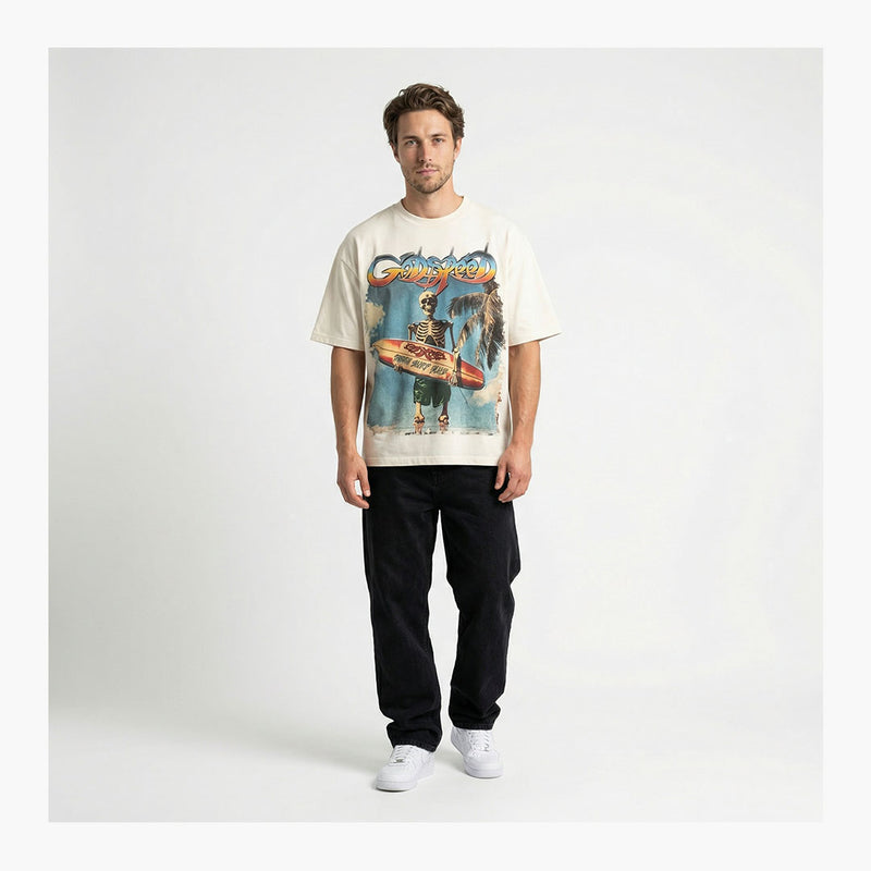 Godspeed Miami Surf Club T-Shirt Cream