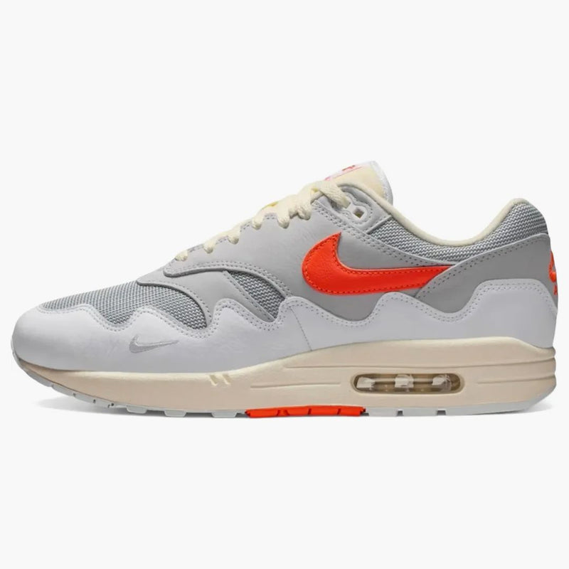Nike Air Max 1 Patta Waves White Hyper Crimson (with Bracelet)