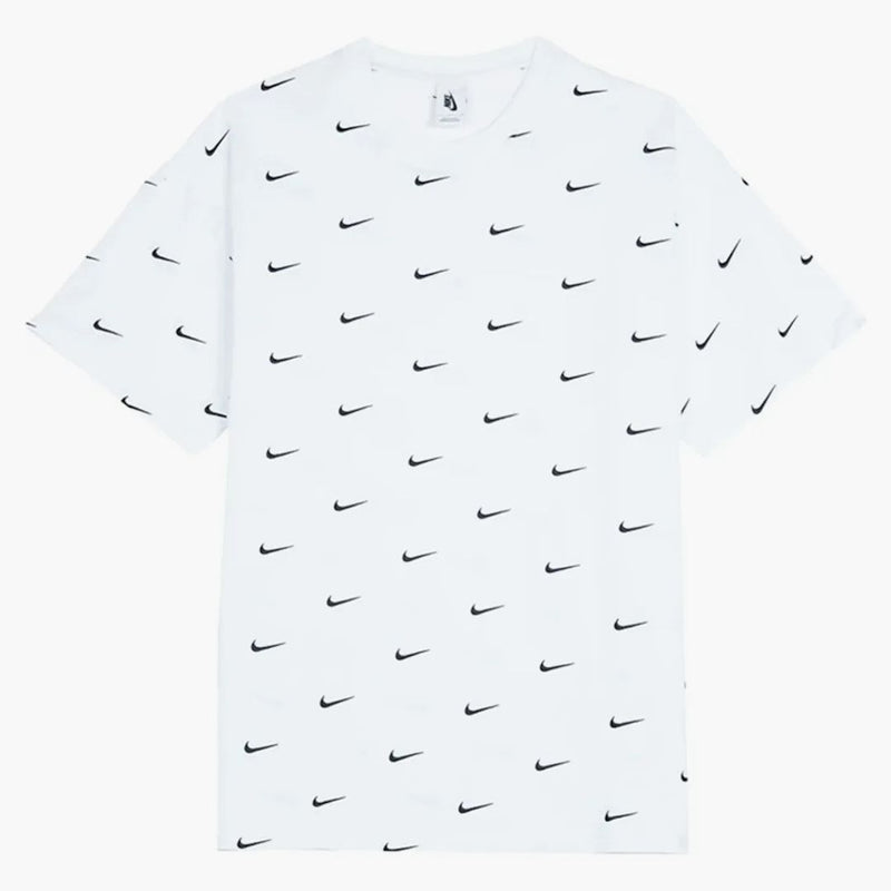 Nike All Over Swoosh Logo T-shirt White