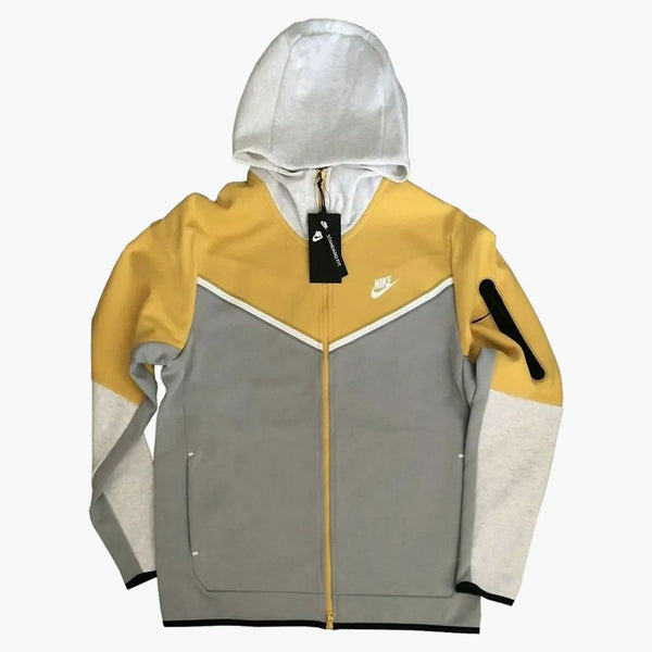 Nike Sportswear Tech Fleece Full-zip Hoodie Mustard/grey/black