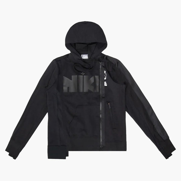 Nike x Sacai Double Zip Hoodie Black/Dark Obsidian