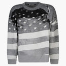 Palm Angels Stars and Stripes Sweatshirt Gray/White/Black