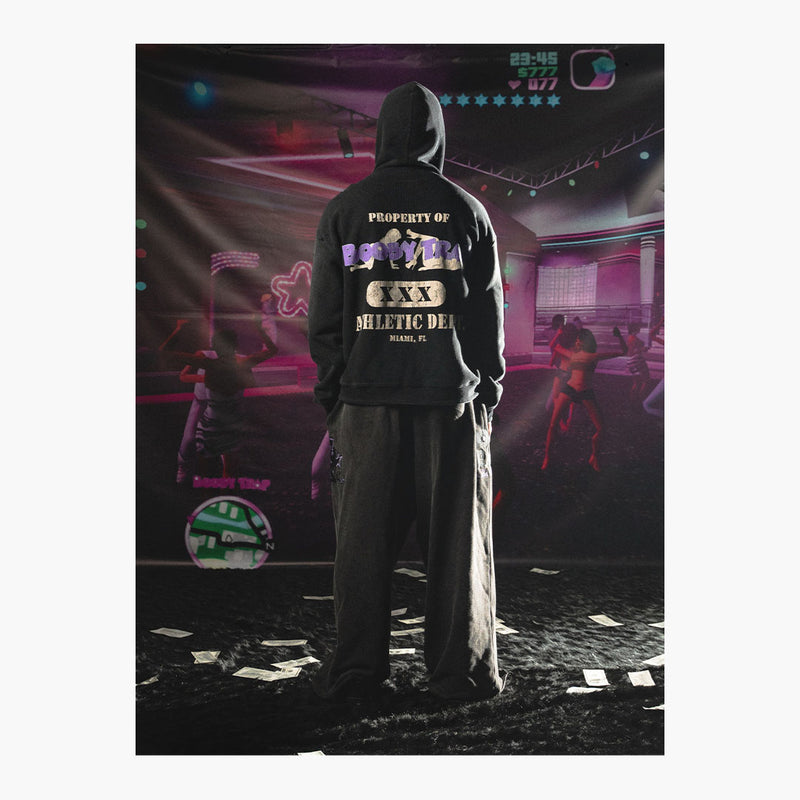 Triple Sevens Trap Reversible Zip Up Jacket Black Purple