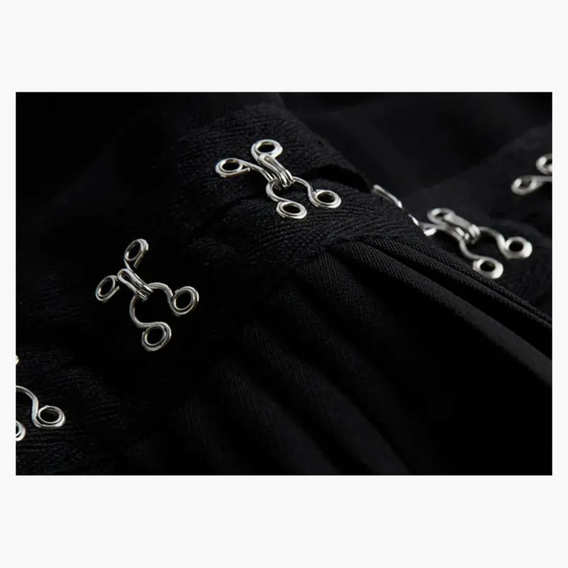 Rokh H&M vrstvené asymmetrické šaty černé