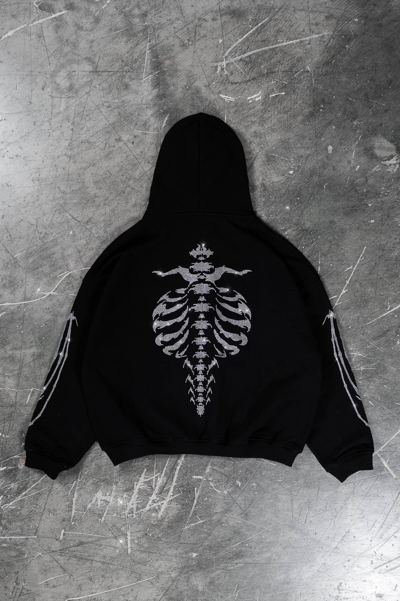 Favela RibCage Roundolstone Frontzip Black