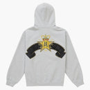 Supreme Crest Zip Up Hooded Sweatshirt Heather Grey