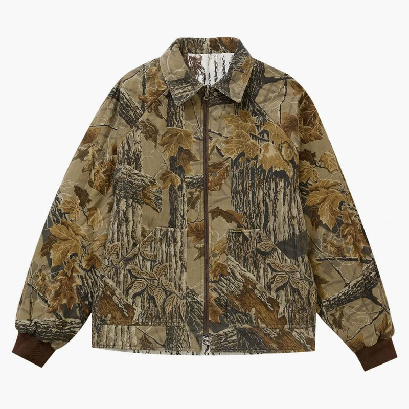 Nejvyšší realtree Reverzibilní prošívaná pracovní bunda Snow camo