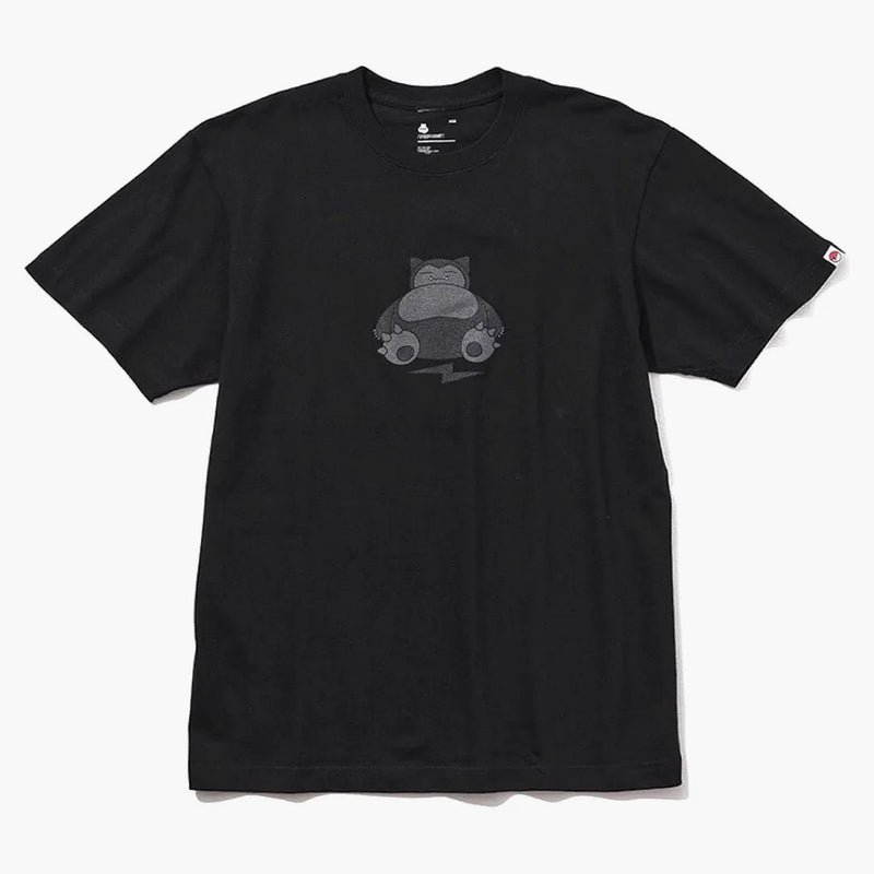 Fragment X Pokemon Thunderbolt Project Snorlax Front Print Tea Black