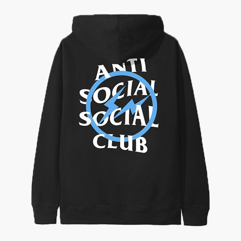Anti Social Social Club Fragment Blue Bold Hoodie