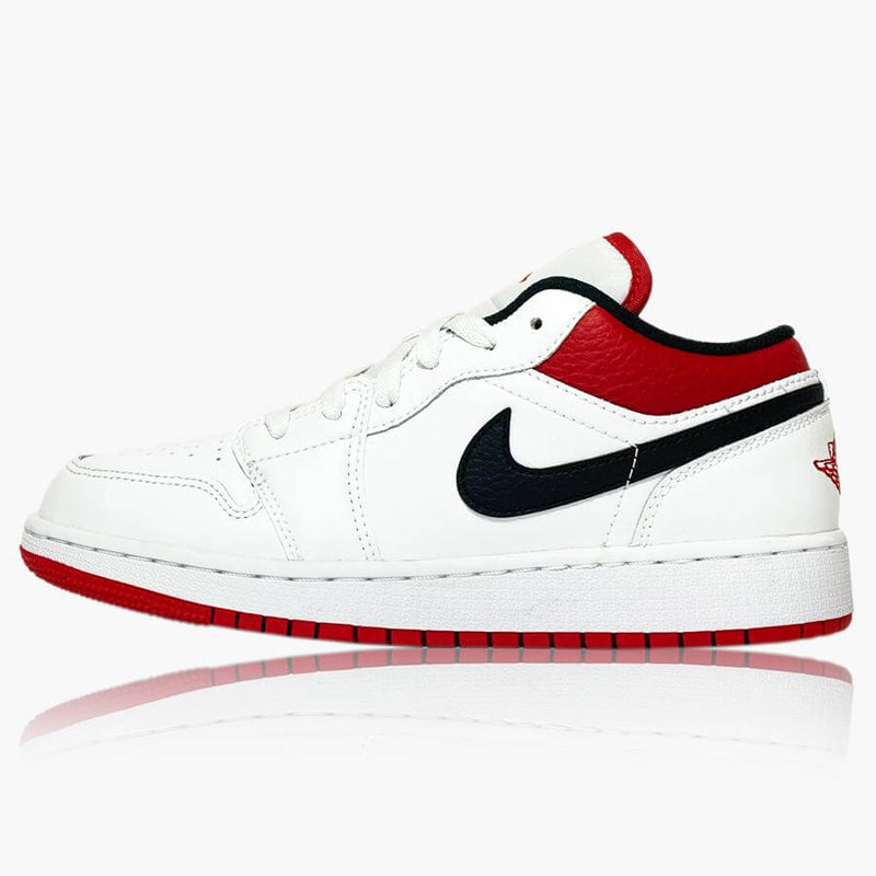 Air Jordan 1 Low White Gym Red (GS)