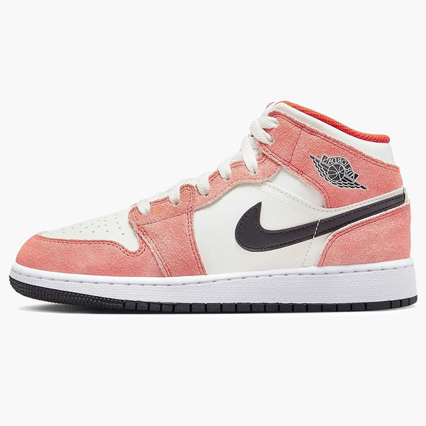 Air Jordan 1 Mid SE Orange Suede (GS)