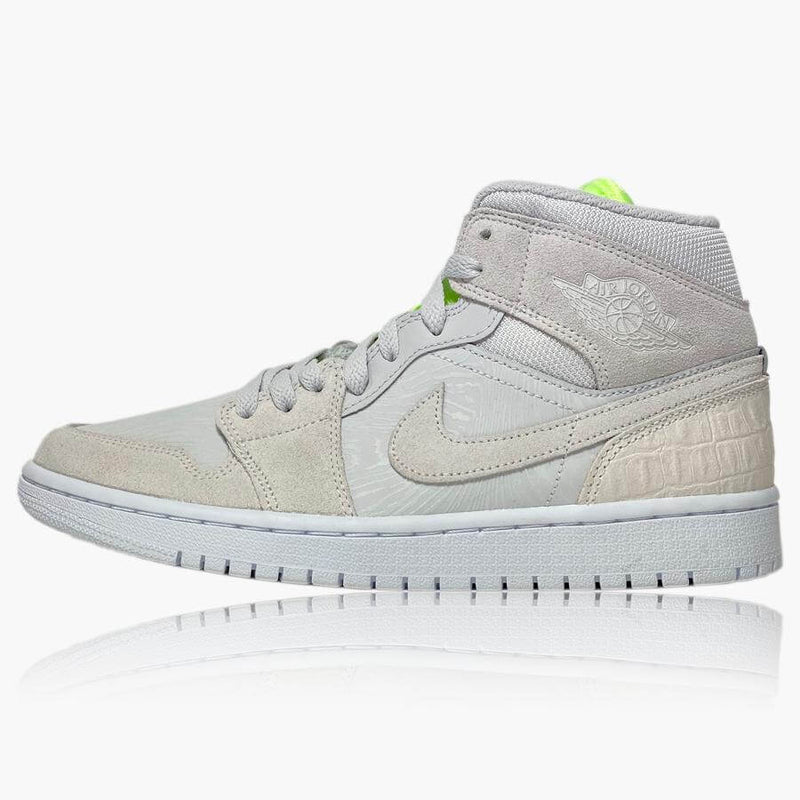 Air Jordan 1 Mid Vast Grey Ghost Green (W)