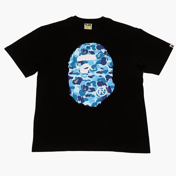 BAPE ABC Camo Big Ape Head T-Shirt Black Blue Camo