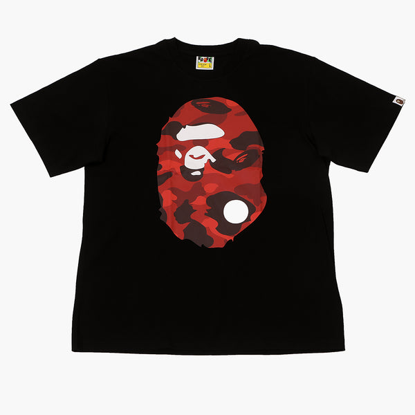 Kaufe das BAPE Big Ape Head Tee Black Red Camo | bei HYPENEEDZ