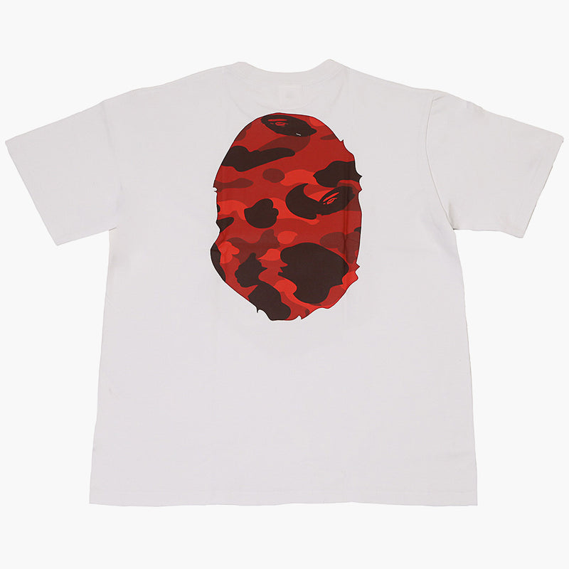 Red camo bape shirt on sale