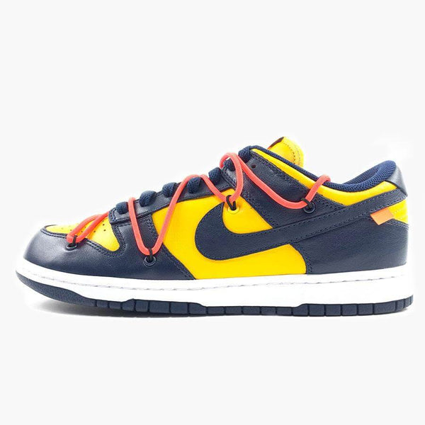 Nike Dunk Low Off White University Gold Midnight Navy