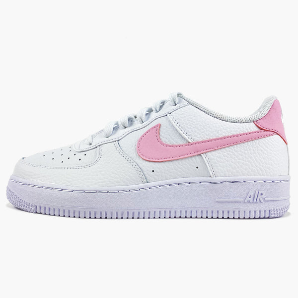 Buy the Nike Air Force 1 Low White Pink GS At Hypeneedz