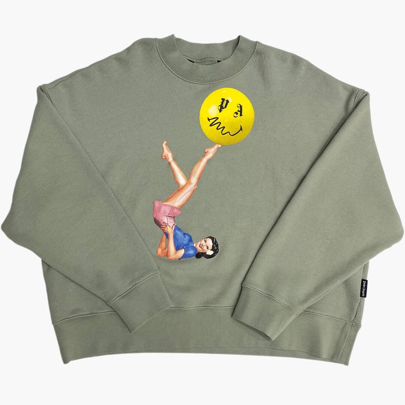 Palm Angels Juggler Pin Up CrewNeck
