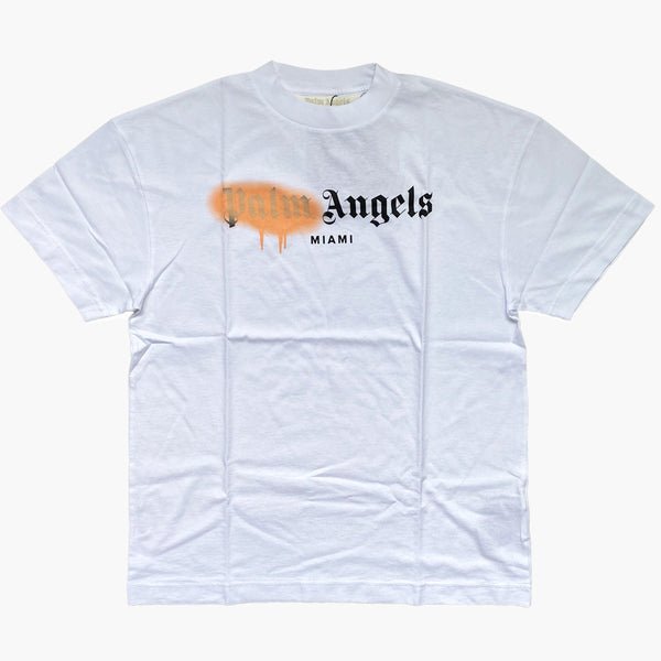 Palm Angels Miami Sprayed T-Shirt White