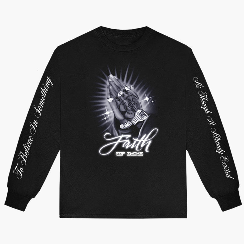 Pop Smoke Faith Longsleeve Tee