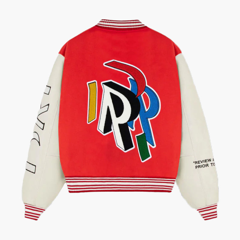 Represent Initial Varsity Jacket Burnt Red Rückseite