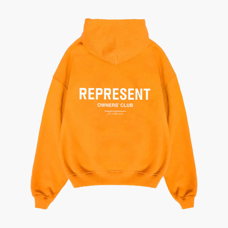 Represent Owners Club Hoodie Neon Orange Rückseite