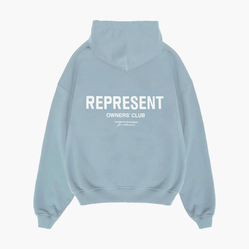 Represent Owners Club Hoodie Powder Blue Rückseite