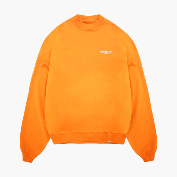 Represent Owners Club Sweater Neon Orange