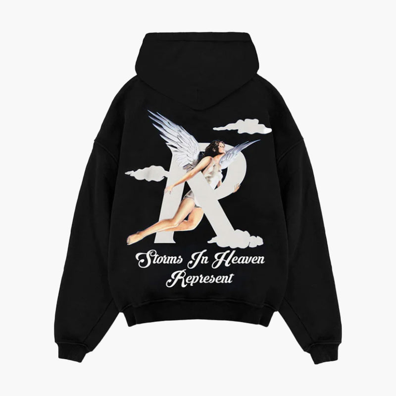 Represent Storms In Heaven Hoodie Jet Black Rückseite