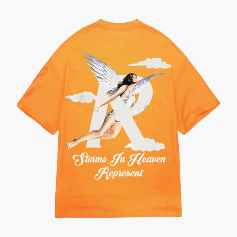 Represent Storms In Heaven Tee Neon Orange Rückseite