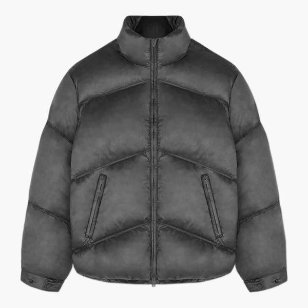 Represent Washed Puffer Jacket Black