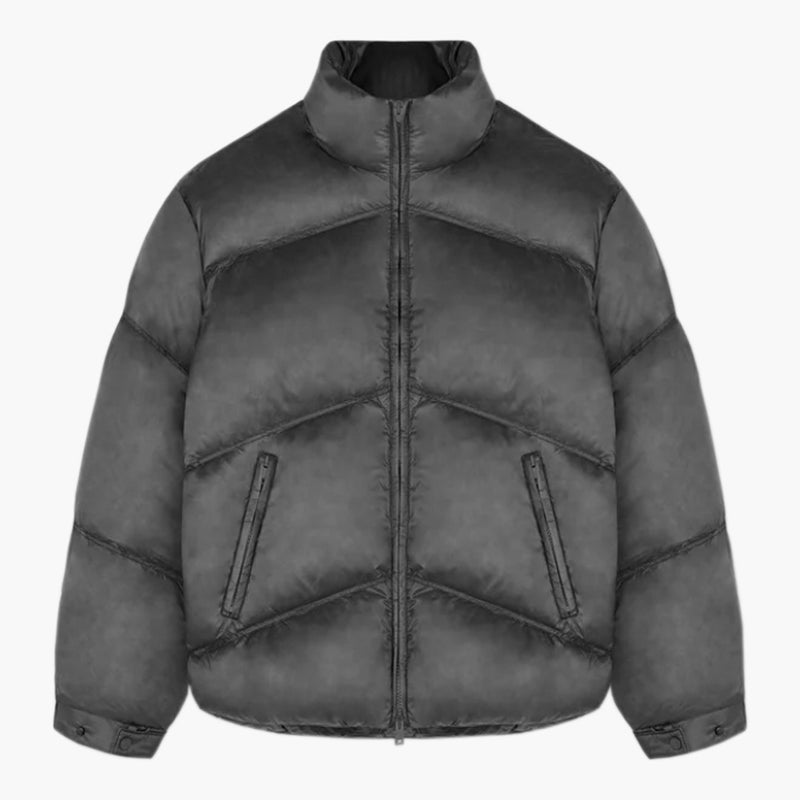 Represent Washed Puffer Jacket Black