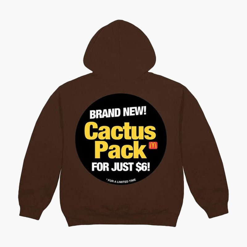 Travis Scott Cactus Jack Sticker Hoodie Brown