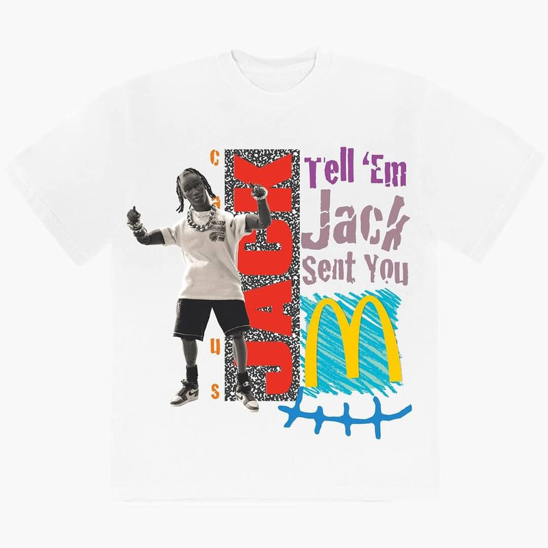 Travis Scott x McDonalds Jack Smile Tee White