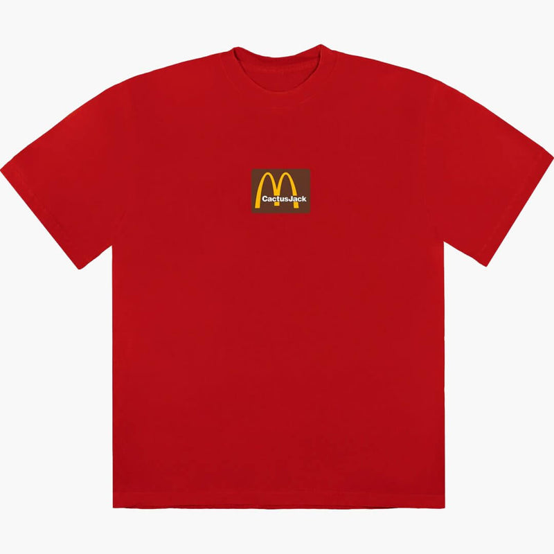 Travis Scott x McDonalds Sesame 3 Tee Red