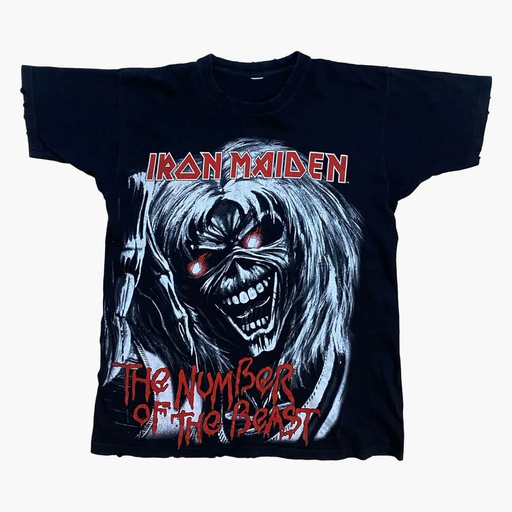 T shirt iron maiden vintage sale