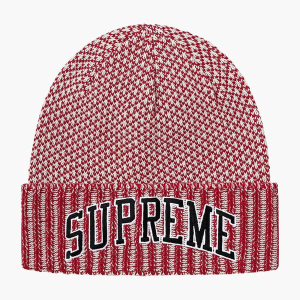 Supreme Fair Isle Beanie Rot